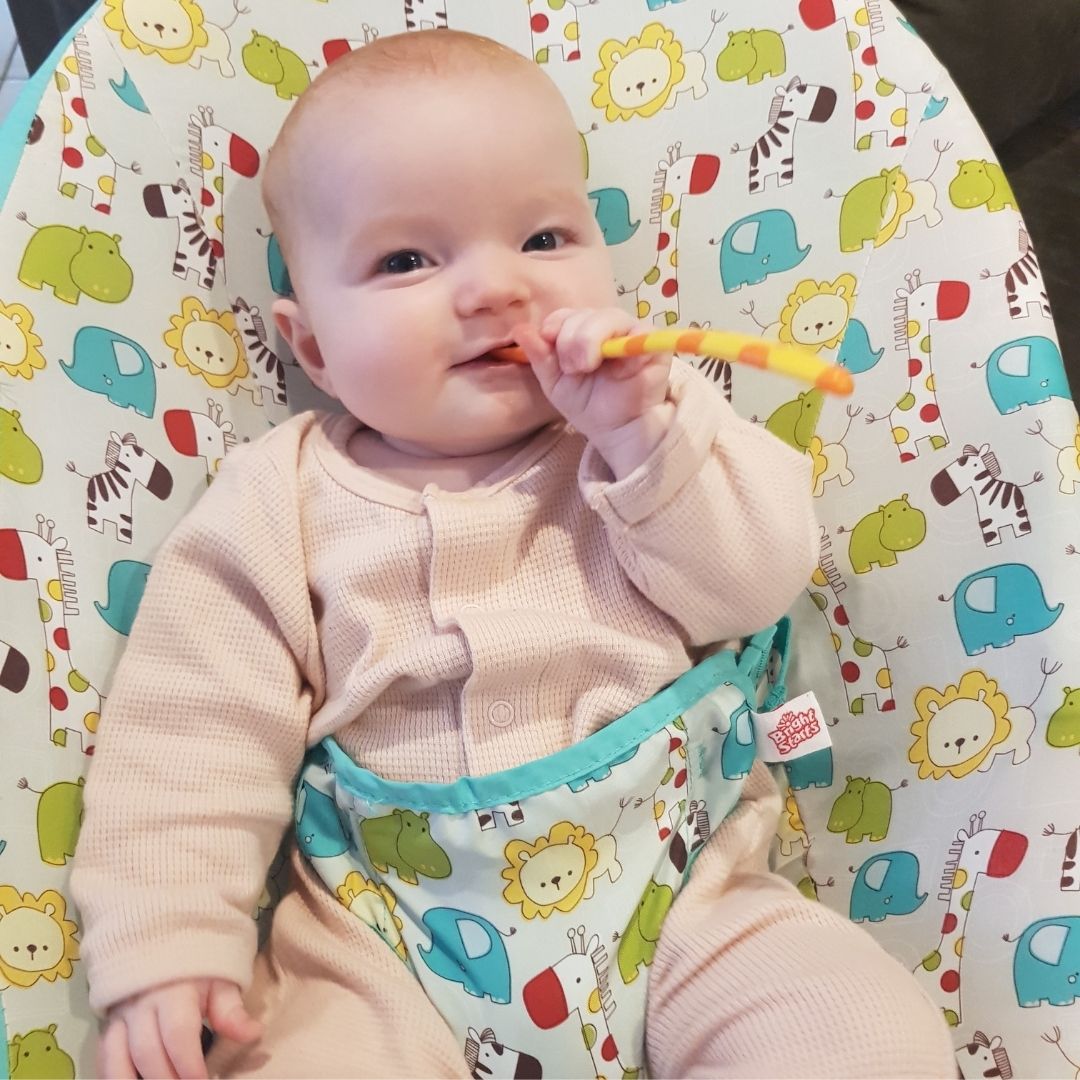 Starting solids with our baby Chloe Blog My Baby Organics Australia