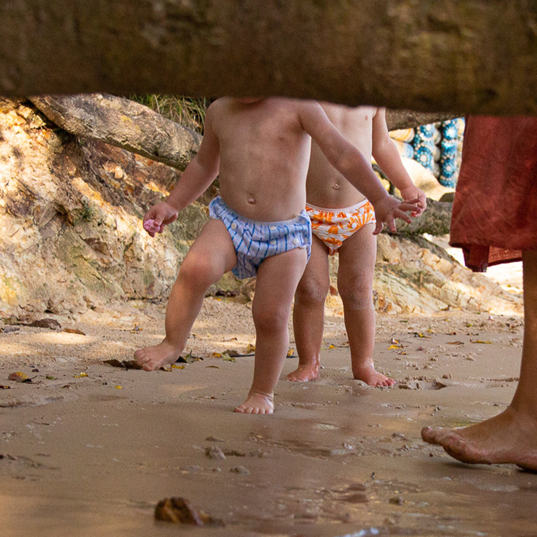 Summer Essentials - Swim Nappy and Wet Bag with Gentle Wilderness | Blog | My Baby Organics Australia