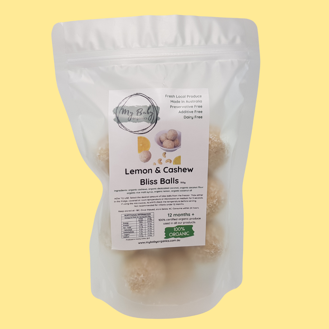 My Baby Organics Australia - Lemon & Cashew Lactation Bliss Balls